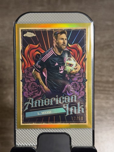 Lionel Messi #AI-1 2024 Topps Chrome MLS American Ink card