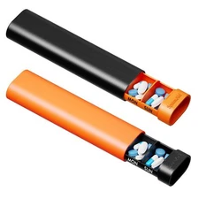 2 Pack Pill Organizer Box 7 Day, Weekly Travel Pill Case Holder, 2 Times a Day..