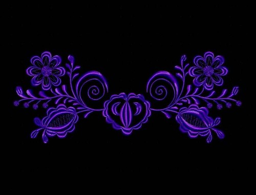 Machine embroidery design Floral pattern Folk embroidery ornament Set 3 sizes - Picture 3 of 11