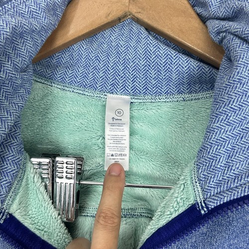 Ivivva by Lululemon Girls Sweatshirt Size 10 Shiver Stopper Long Sleeve 1/4 Zip - Picture 6 of 10