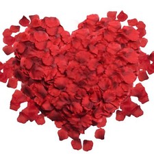 1000 Pcs Artificial Silk Red Rose Petals for Valentine's Day Romantic Night