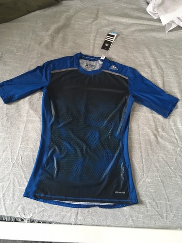 Authentic ADIDAS MENS TECHFIT PERFORMANCE T-Shirt TF Chill GFX SS AJ6087 Large - Picture 6 of 16