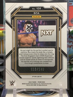 2023 Panini Prizm WWE Prizms Purple #131 Boa /149 TZ 1D | eBay 2023 Panini Prizm WWE Prizms Purple #131 Boa /149 TZ 1D | eBay