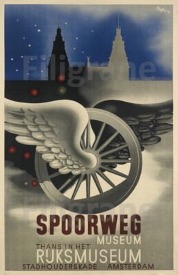 SPOORWEG MUSEUM Rgpc-POSTER HQ 50x70cm eines VINTAGE POSTERS