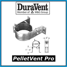 DURAVENT PELLETVENT PRO Pipe 4" Diameter Wall Strap #4PVP-WSA NEW! PELLET PIPE