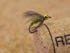 12 Flies Beadhead Caddis Pupa Fishing Flies - Mustad Signature Fly Hooks