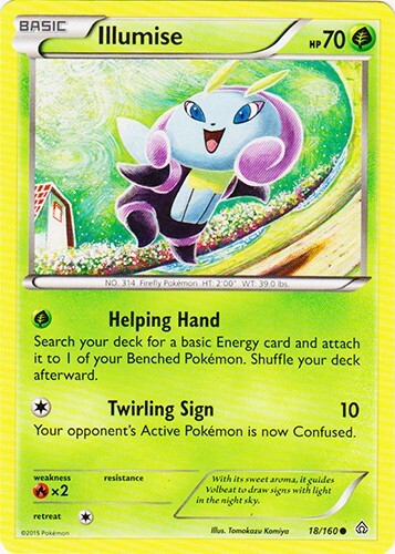 Illumise 18/160 - Common Pokemon XY Primal Clash Card - Picture 1 of 1