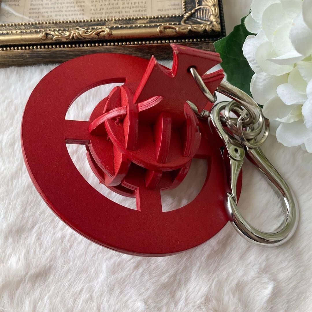 ★Vivienne Westwood★ 25SS 3D ORB Keyring Red 8203011KU OM00 VIVIENNE WESTWOOD Big 3D Orb Keyring Keychain Leather Red | eBay