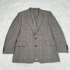 Jos. A Bank 42R 100 Wool Houndstooth Blazer Jacket Office Career Corporate