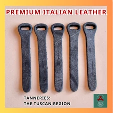 [10x] High Quality Genuine Italian Leather Zipper Puller Bag, Replacement Zips