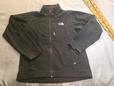 The North Face Jacket Mens Medium M Black Apex Bionic Softshell Fullzip Logo Top