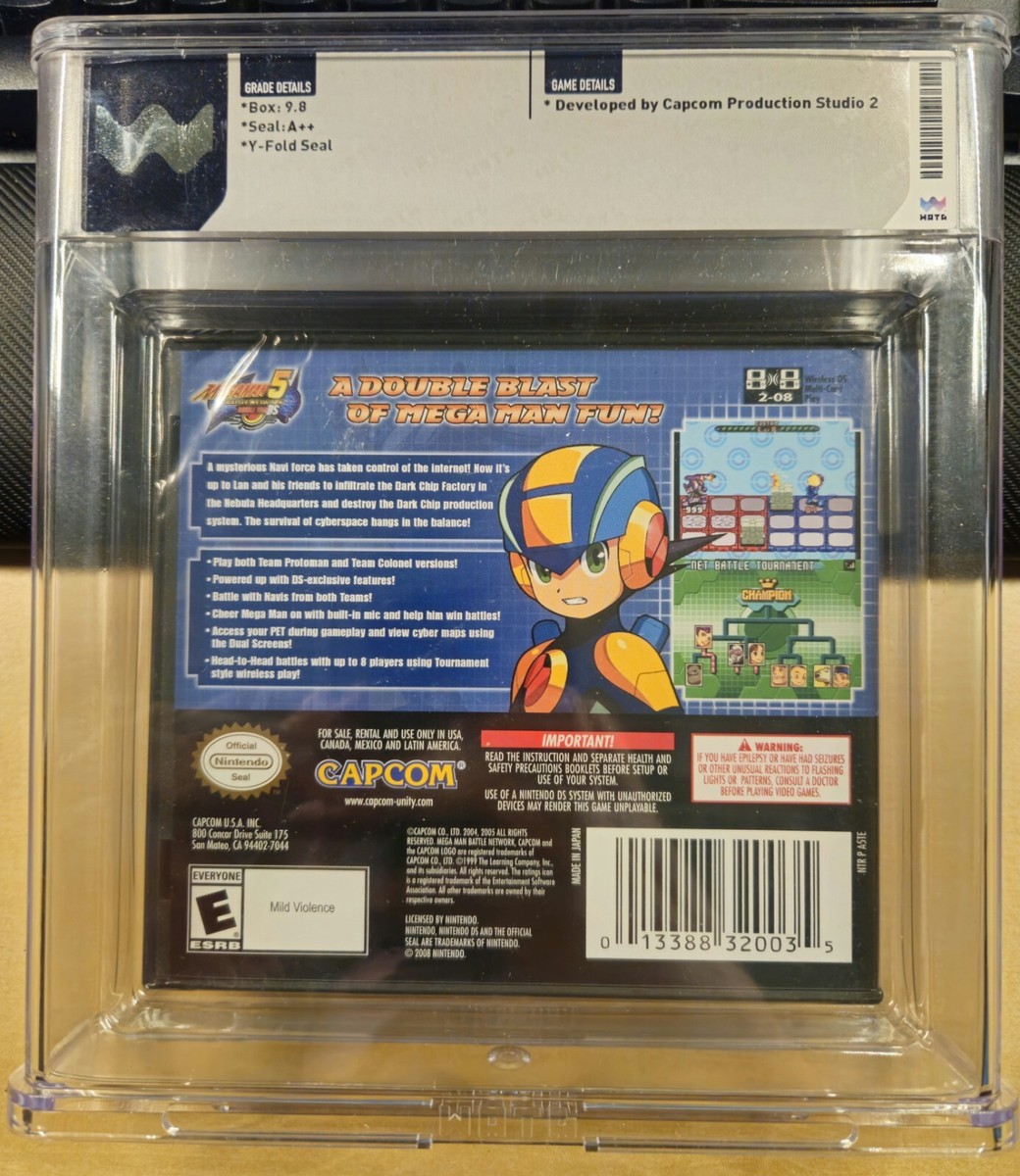 Mega Man Battle Network 5 (DS, 2005) WATA GRADED 9.8 A++