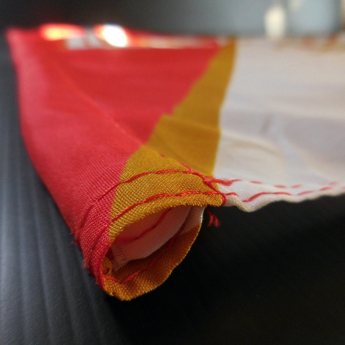 Drapeau Supporter AS Monaco FC – Vintage – Rouge Et Blanc – Collection – Fabriqué En France