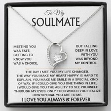 To My Soulmate Necklace, Soulmate Gift, Gift For Girlfriend, Christmas Gift