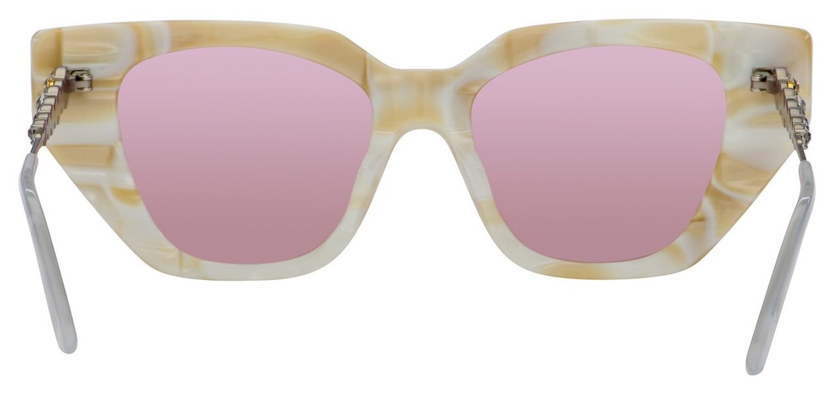 Authentic Gucci GG0641S 004 Cat-Eye Sunglasses ✨ 4 GUCCI GG0641S 004 Cat Eye Ivory/Silver/Pink and similar items main image 3