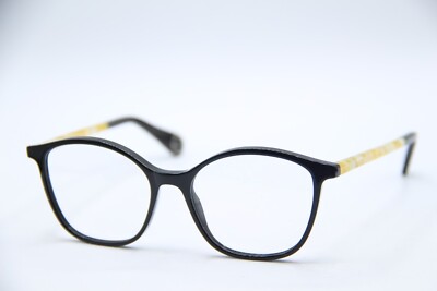 NEW WOOW READY 2 COL.0045 BLACK YELLOW AUTHENTIC DESIGNER EYEGLASSES 50-16