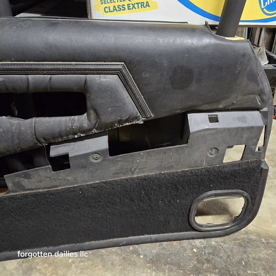 Dodge Daytona Turbo Z Chrysler Laser Black Leather Door Panel - Image 4 of 4