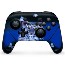 Nintendo Switch Pro Controller Skin Decal Vinyl Wrap - Cute White Tiger Cub