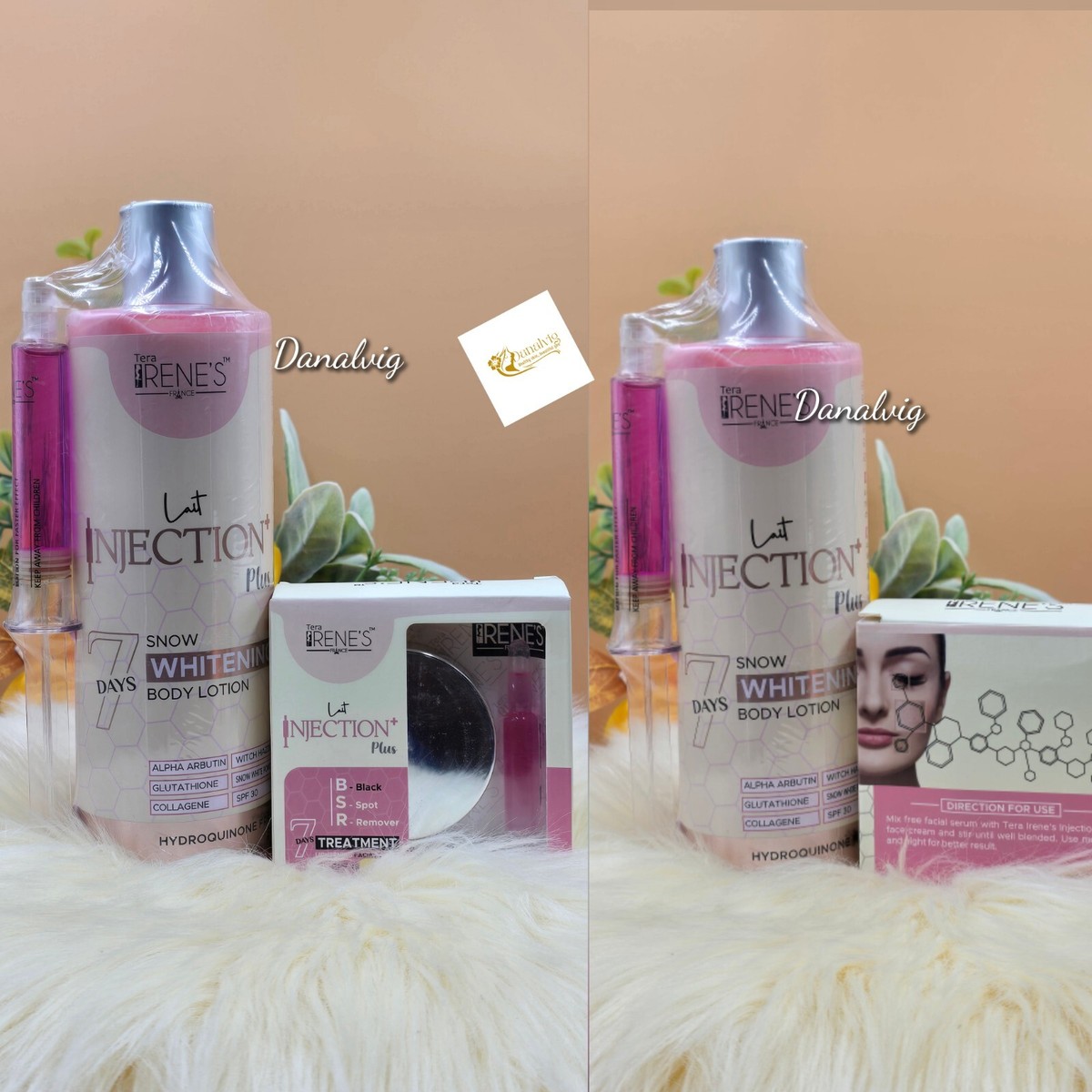 Authentic Lait Tera Irene's Body Lotion & Face Cream. Spf 30