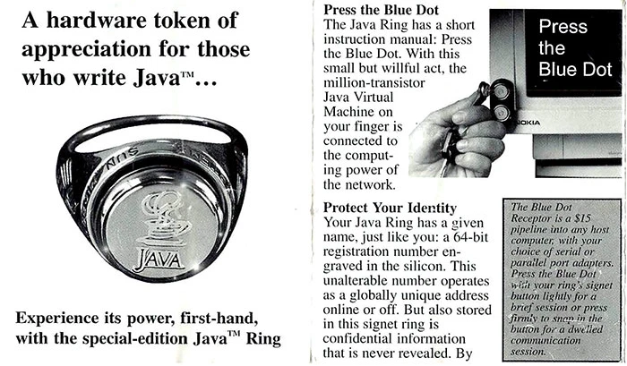 Talla 10.5 - Anillo Java Sun Microsystems - ¡NUEVO! Colección promocional JavaOne vintage Foto 2 de 4