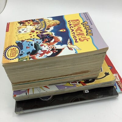 Original 1999 Pokemon Book Set 1-13 + Handbooks & Guides, Pikachus