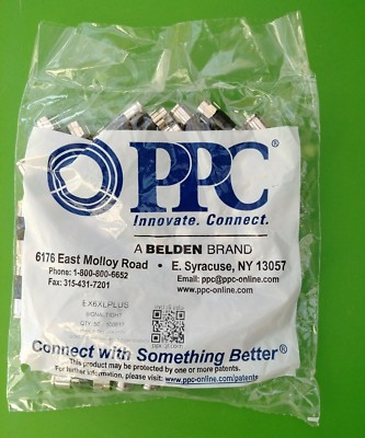(50x1) PPC EX6XL PLUS RG6 Universal Compression Connectors - Free Shipping