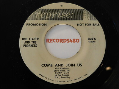 Bob Leaper & the Prophets PROMO 45 Come and Join us/ Sunday Morning Reprise 0274