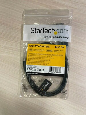 StarTech.com 1m USB-C auf DisplayPort 1.2 Kabel 4K 60Hz - NEU