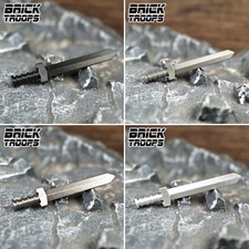 Custom Warring States Sword for Minifigures -Pick Color - Brick Troops Leyile