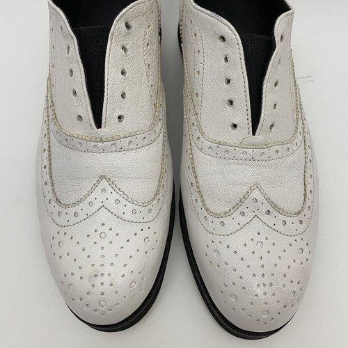 Rag and Bone Womens Shoes Sz 9 US Meli Brogue Laceless White Sneakers 39.5 EU - Picture 8 of 11