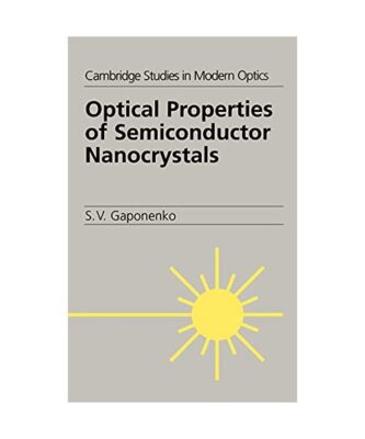 Optical Properties of Semiconductor Nanocrystals, S. V. Gaponenko