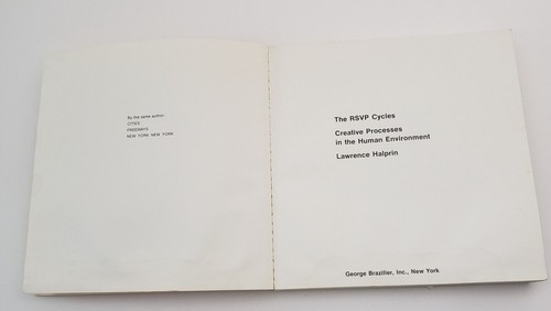 The RSVP Cycles Creative Processes In The Human Environment Lawrence Halprin - Picture 3 of 12