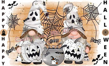 Sublimation Print Halloween Gnome Ready to Press Heat Transfer