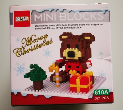 Dr.Star   Mini Blocks 610A Weihnachtsserie Teddybär NEU