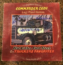* COMMANDER CODY & HIS LOST PLANET AIRMEN * signed vinyl album * HOT LICKS * 1