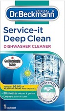 Dr. Beckmann Service-it Deep Clean Dishwasher Cleaner | Hygienically cleans and