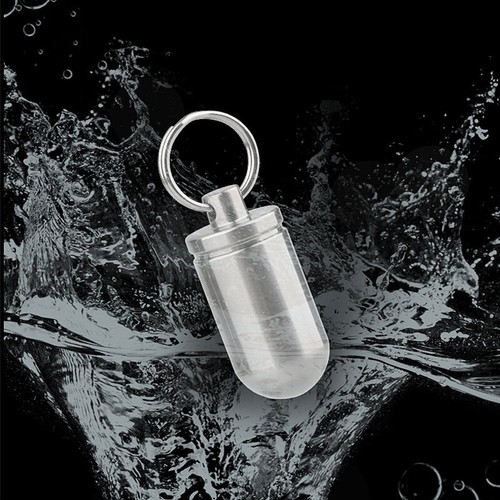 EDC Mini PureTitanium Caja Impermeable Almacenamiento Sellado Exterior Pastillero Contenedor - Imagen 5 de 7