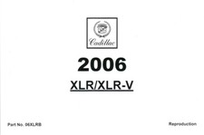 PRINTED BOOK 2006 Cadillac XLR & XLR-V Owners Owner Manual Portfolio NEW 0364996