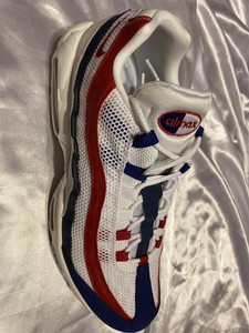 nike air max 95 white deep royal blue gym red