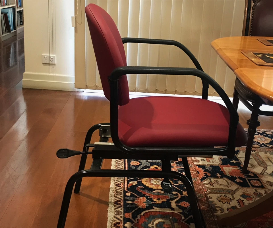 Revolution Dining Chair - swivel slide mechanism. Strawberry colour. - image 4 of 4