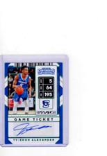 2020-21 Contenders DP Ty-Shon Alexander Game Ticket Green Rookie Auto RC #109