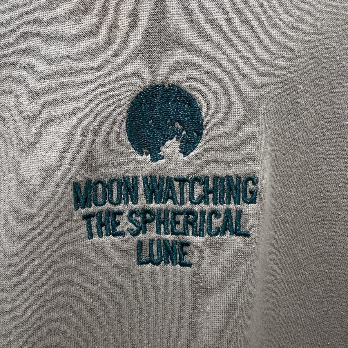Hu0026amp;M Hoodie Men's Large Beige Moon Watching Relaxed Fit Drawstring  Sweatshirt | eBay