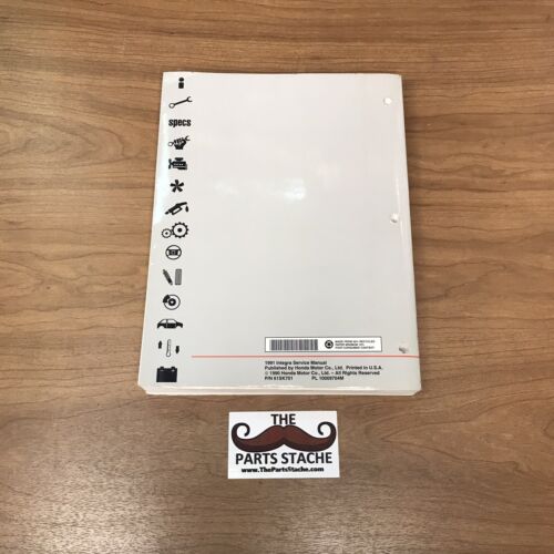 1991 Acura Integra OEM Factory Service Repair Manual Shop Book FSM 2 - Picture 2 of 2