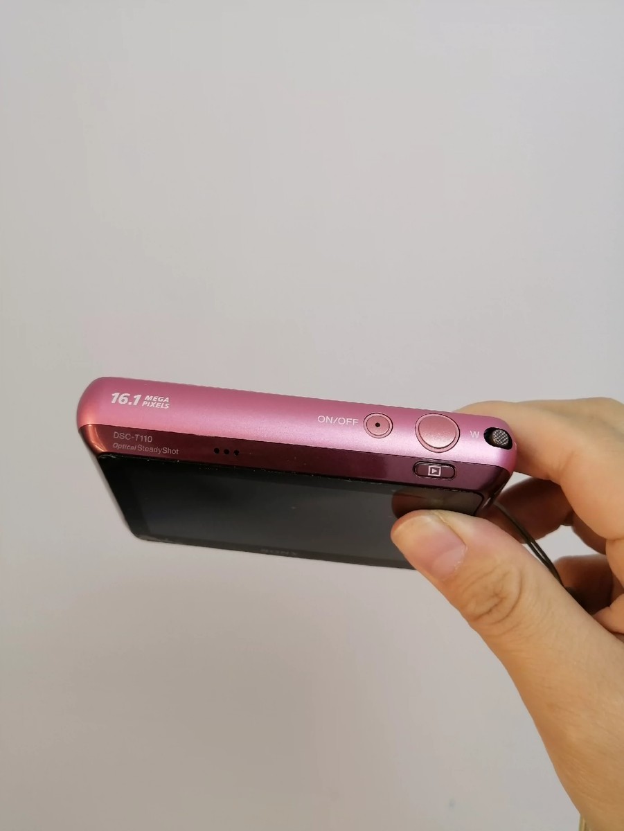 【美品動作品】SONY Cyber−Shot DSC-T110ピンク SONY Digital Camera DSC-T110 PINK Cyber Shot 4x Optical Zoom