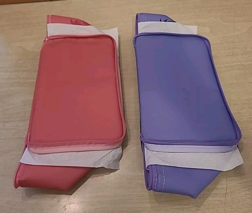 2 TRADER JOE'S MINI INSULATED LUNCH BAGS TOTE LAVENDER & PINK (BRAND NEW) - Picture 8 of 9