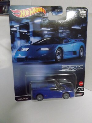 2022 Motwheels Car Culture Blue '94 Bugatti EB110 4/5  1/64 Scale