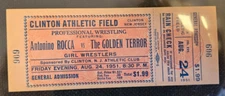 1951 Girl Wrestlers Ticket