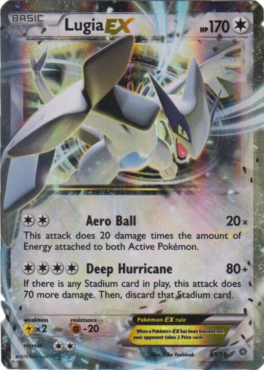 Lugia EX 68/98 Ultra Rare XY - Ancient Origins Pokemon TCG