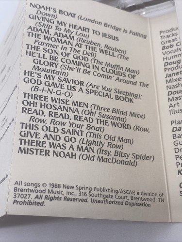 Mother Goose Gospel Cassette Brentwood Music 1988 Rare - Picture 9 of 10