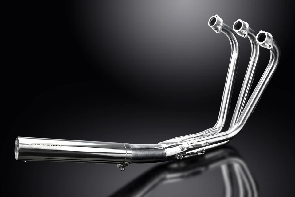 Yamaha XS750S XS850 Special 1978-81 Full Exhaust 3-1 Stainless Straight Muffler - Image 3 of 4